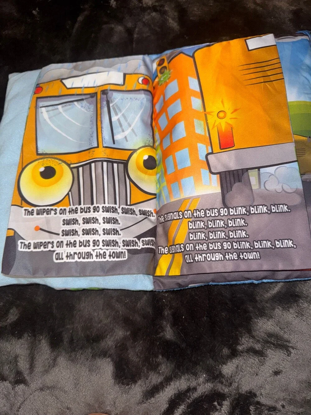 Soft Fabric Book The Wheels on the Bus Children's Toy